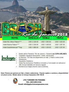 Paquete Rio de Janeiro 2018