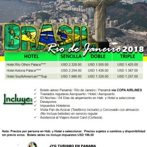 Paquete Rio de Janeiro 2018